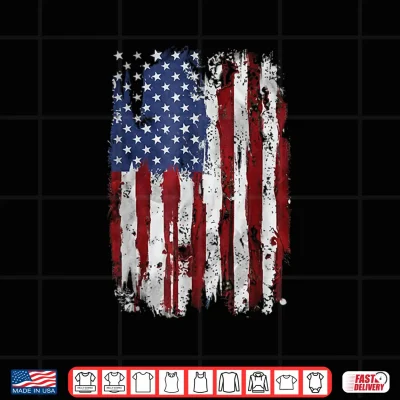 Distressed American Flag 4Th July Patriotic Usa Independence Shirt 4 Design Distressed American Flag 4th July Patriotic USA Independence Shirt