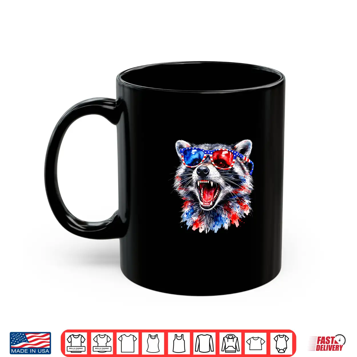 Funny Patriotic Raccoon Usa Flag Vintage 4Th Of July Art Shirt Funny Patriotic Raccoon Usa Flag Vintage 4Th Of July Art Shirt