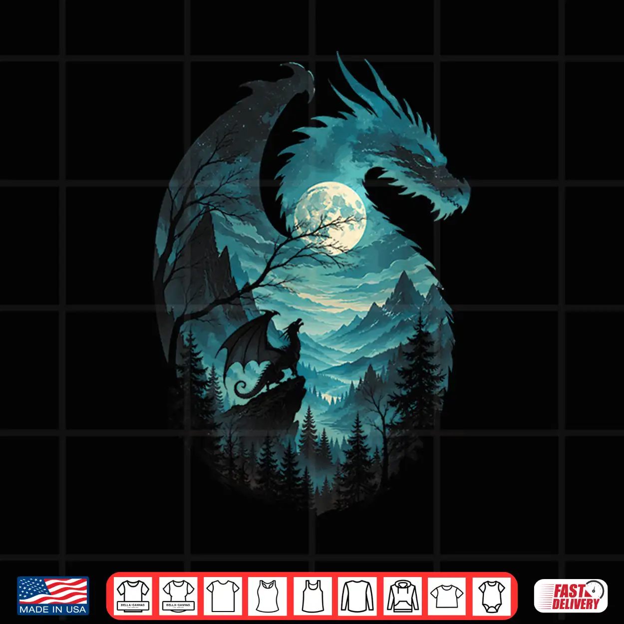Dragon Howling At Moon 90’S Vintage Retro Shirt Dragon Howling At Moon 90’S Vintage Retro Shirt