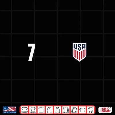Officially Licensed Us Soccer Team Gio Reyna Legacy #7 Shirt 4 Design Officially Licensed US Soccer Team Gio Reyna Legacy 7 Shirt