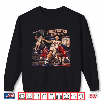 Sweatshirt Patriotic Undefeated Since 1776 4th of July Independence Day Shirt