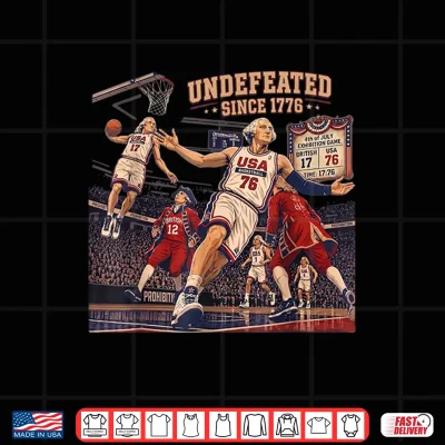 Design Patriotic Undefeated Since 1776 4th of July Independence Day Shirt