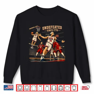 Sweatshirt Undefeated Since 1776 Patriotic America 250th Anniversary Shirt