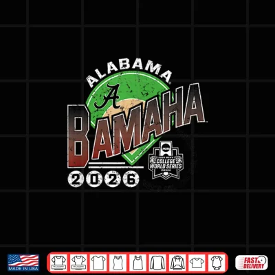 Design Alabama Crimson Tide College World Series 2026 CWS Bamaha Shirt