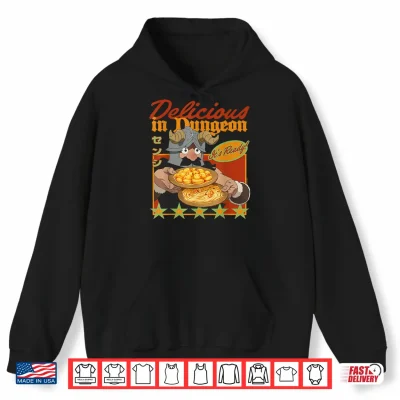 Delicious In Dungeon Senshi It'S Ready Portrait Kanji Anime Shirt 1 Hoodie Delicious in Dungeon Senshi Its Ready Portrait Kanji Anime Shirt