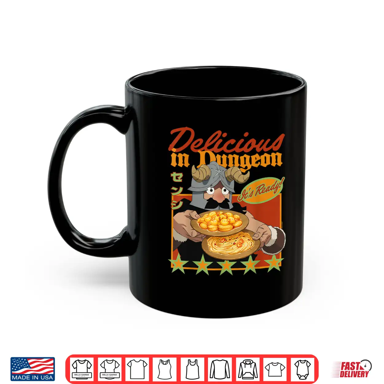 Delicious In Dungeon Senshi It’S Ready Portrait Kanji Anime Shirt Delicious In Dungeon Senshi It’S Ready Portrait Kanji Anime Shirt