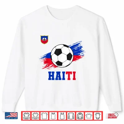 Sweatshirt Haiti Haitian Flag Pride Men Women Kids Shirt