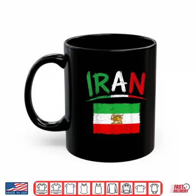 Mug Iran Lion Sun FlagIranPersianFlag of Iran Shirt