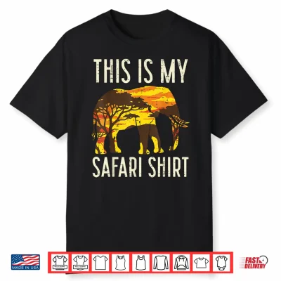 This Is My Safari Shirt Elephant Wildlife Men Women Kids Shirt