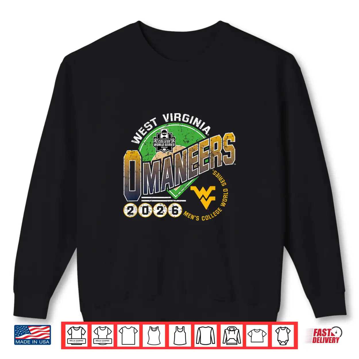 West Virginia Mountaineers Cws Baseball 2026 Omaneers Retro Shirt West Virginia Mountaineers Cws Baseball 2026 Omaneers Retro Shirt