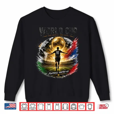 Sweatshirt Soccer WM World Cup 2026 Black Shirt