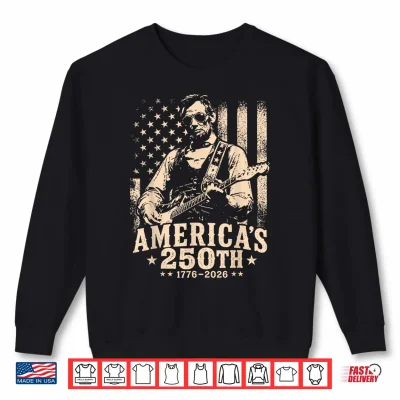 Sweatshirt Lincoln Guitar United States 250 Anniversary Shirt