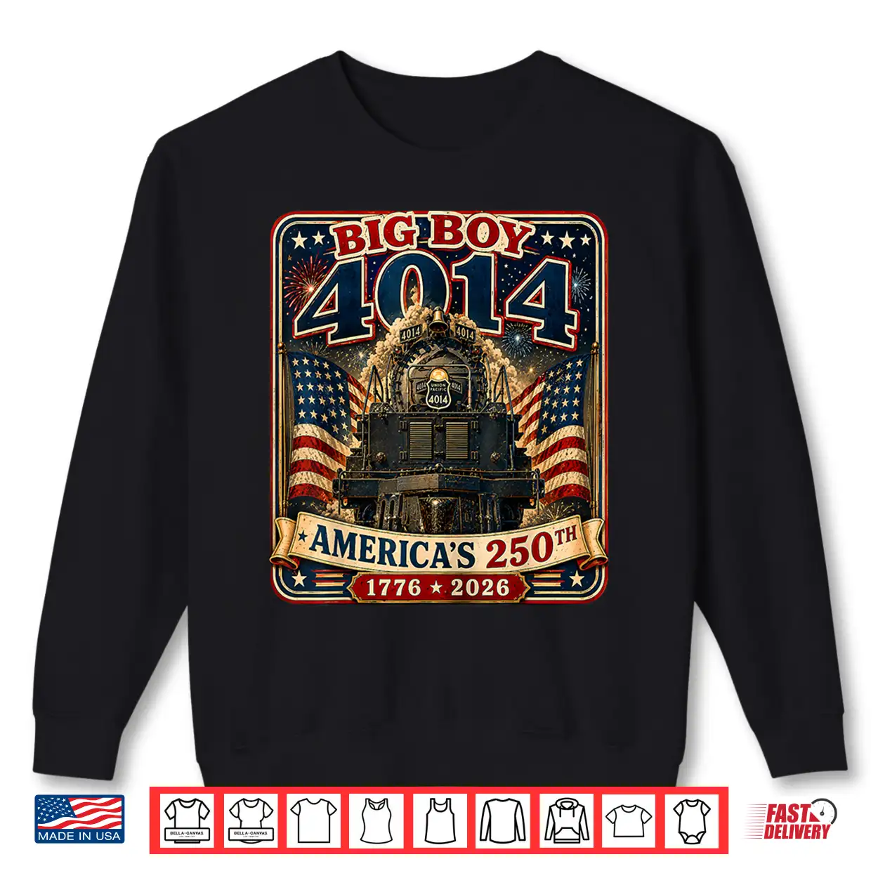 Vintage Big Boy 4014 Train 4Th Of July 250Th Anniversary Usa Shirt Vintage Big Boy 4014 Train 4Th Of July 250Th Anniversary Usa Shirt