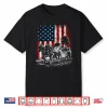 Draft Horse Farming Patriotic American Flag Vintage Farmer Shirt