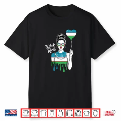 Uzbekistan Roots Uzbek Flag Shirt