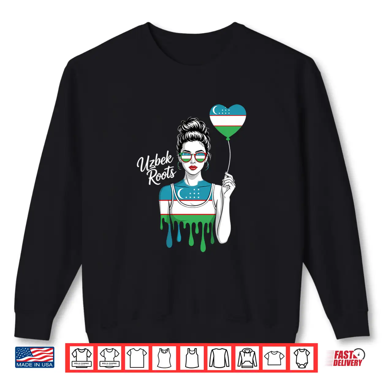 Uzbekistan Roots Uzbek Flag Shirt Uzbekistan Roots Uzbek Flag Shirt