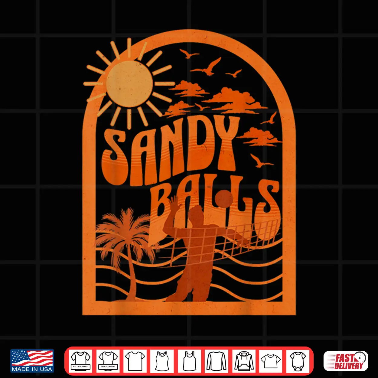 Sandy Balls Funny Beach Volleyball Shirt Sandy Balls Funny Beach Volleyball Shirt