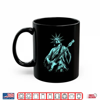 Mug 4th of July Statue of Liberty Bass 1776 2026 Shirt