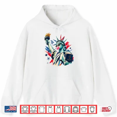 Hoodie 250 Years America Statue of Liberty 4th of July USA Vintage Shirt