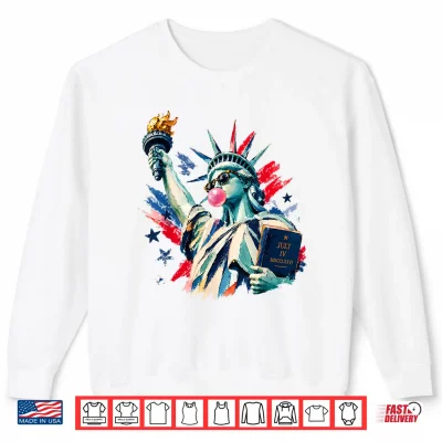Sweatshirt 250 Years America Statue of Liberty 4th of July USA Vintage Shirt