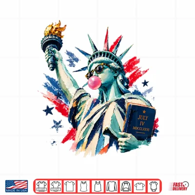 Design 250 Years America Statue of Liberty 4th of July USA Vintage Shirt