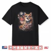 Patriotic Dog Corgi Moon With Usa Flag 4Th Of July Vintage Shirt