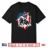 4Th Of July Funny Bulls Riding Western Cowboy Rodeo Usa Flag Shirt