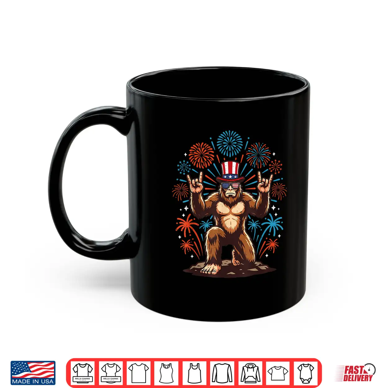 4Th Of July Bigfoot Sasquatch Rock Fireworks Patriotic Men Shirt 4Th Of July Bigfoot Sasquatch Rock Fireworks Patriotic Men Shirt