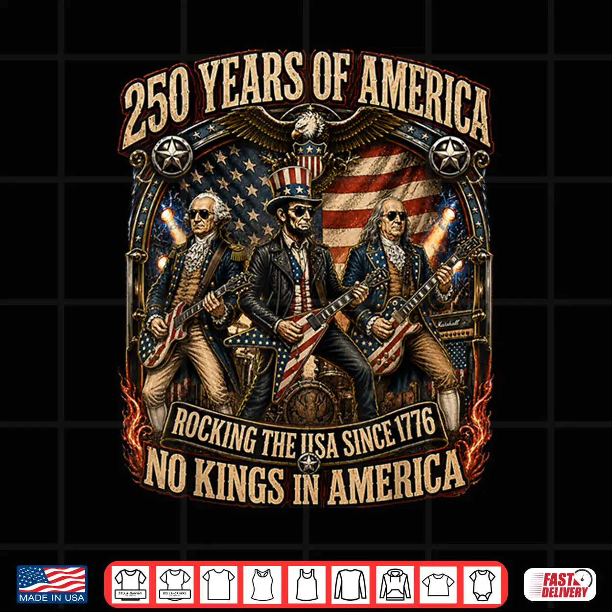 4Th Of July America No Kings Abe Lincoln Shirt 4Th Of July America No Kings Abe Lincoln Shirt