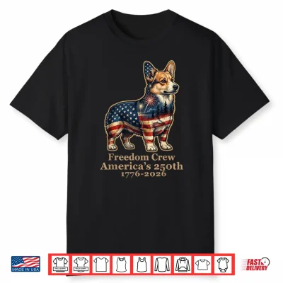 Corgi Dog America’S 250Th Anniversary 1776 2026 Shirt