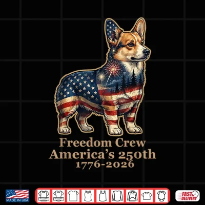 Corgi Dog America'S 250Th Anniversary 1776 2026 Shirt 4 Design Corgi Dog Americas 250th Anniversary 1776 2026 Shirt