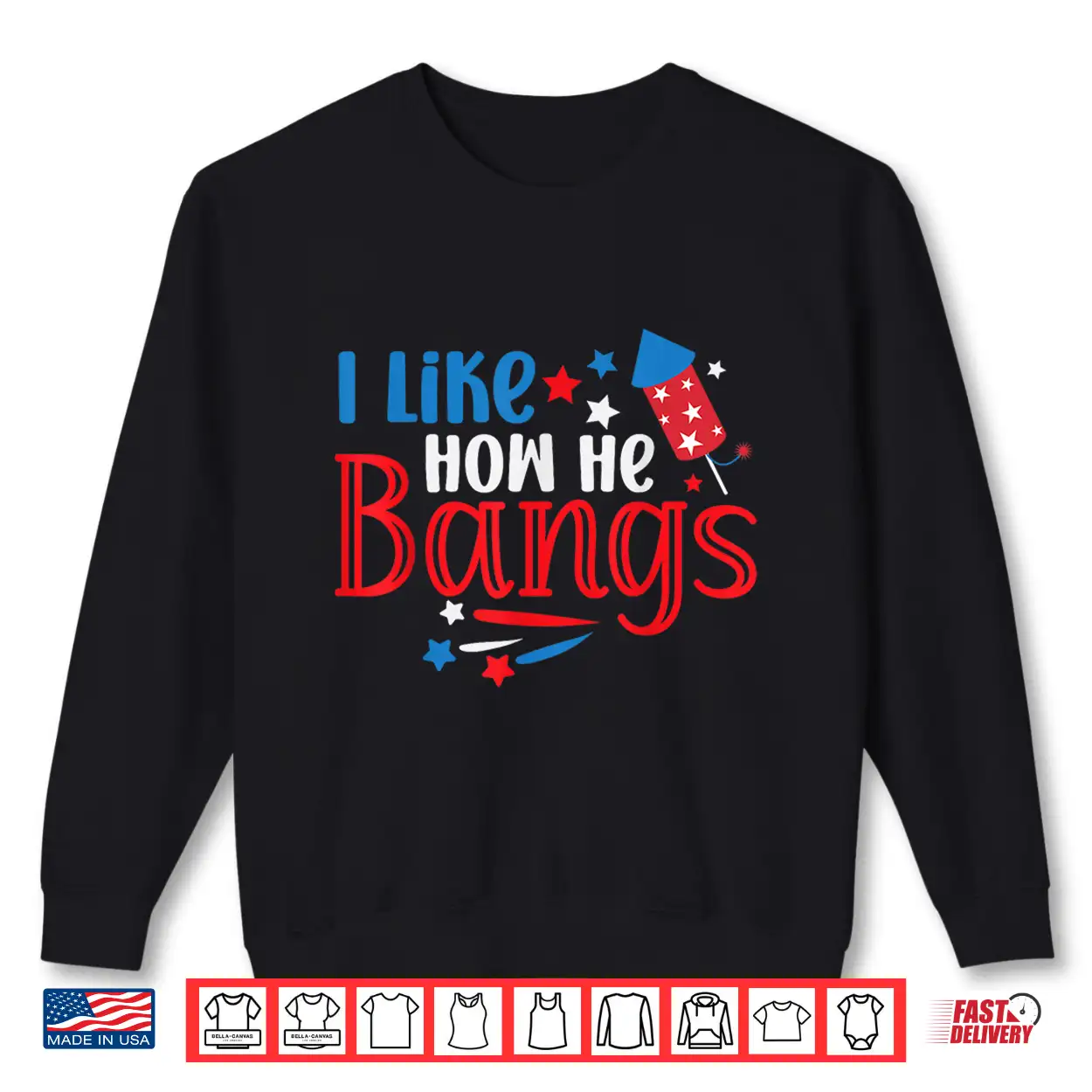 Mens I Like How He Bang Fireworks 4Th Of July Funny Couples Shirt Mens I Like How He Bang Fireworks 4Th Of July Funny Couples Shirt