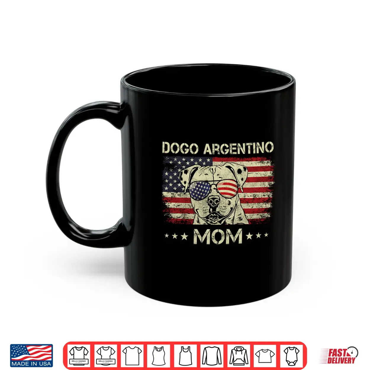 Mens Dogo Argentino Mom Dog Lovers American Flag 4Th Of July Performance Shirt Mens Dogo Argentino Mom Dog Lovers American Flag 4Th Of July Performance Shirt