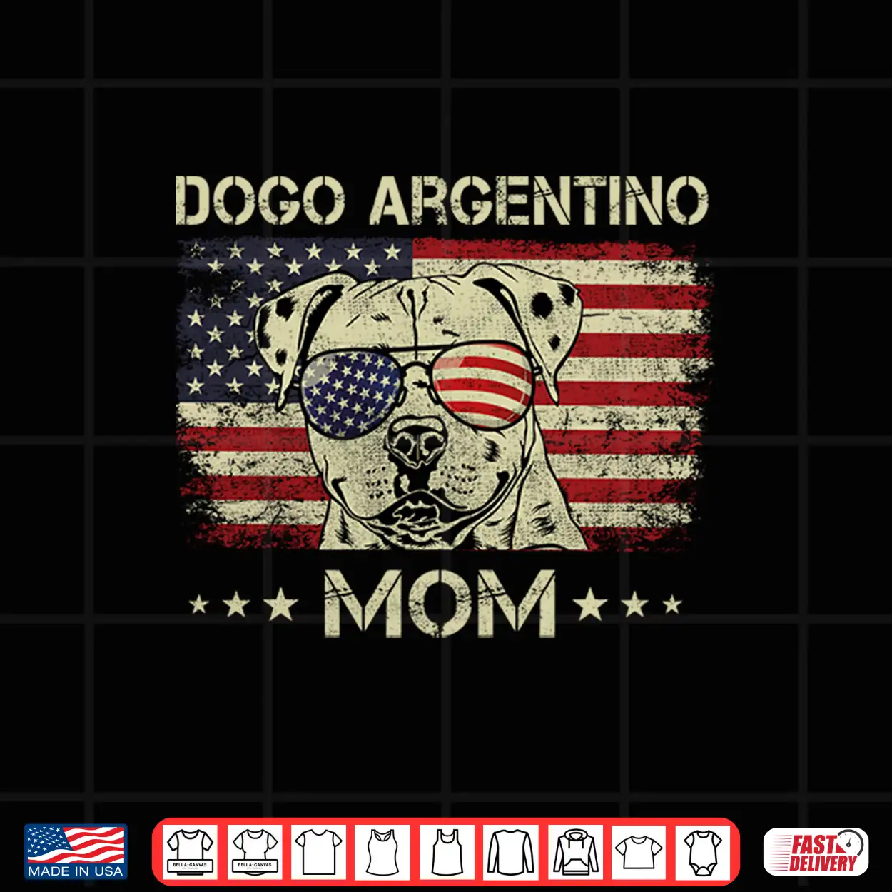 Mens Dogo Argentino Mom Dog Lovers American Flag 4Th Of July Performance Shirt Mens Dogo Argentino Mom Dog Lovers American Flag 4Th Of July Performance Shirt