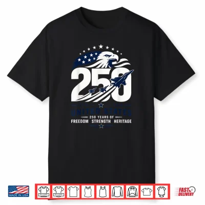 Patriotic Eagle 250Th Anniversary Usa 250 Years 4Th Of July Shirt
