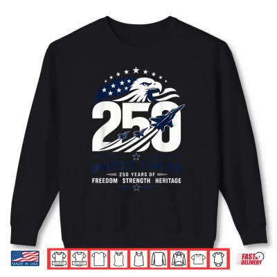 Sweatshirt Patriotic Eagle 250th Anniversary USA 250 Years 4th of July Shirt