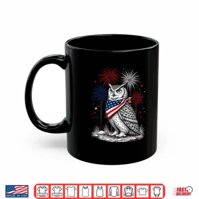 Owl America'S 250Th Patriotic Fireworks Animal Lovers Shirt 3 Mug Owl Americas 250th Patriotic Fireworks Animal Lovers Shirt
