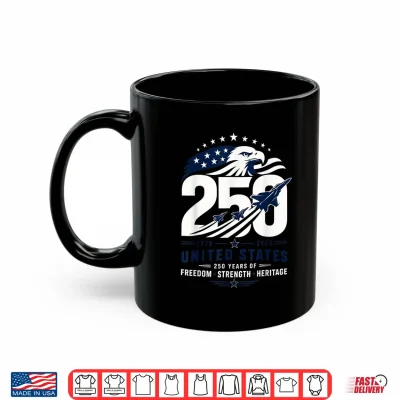 Mug Patriotic Eagle 250th Anniversary USA 250 Years 4th of July Shirt