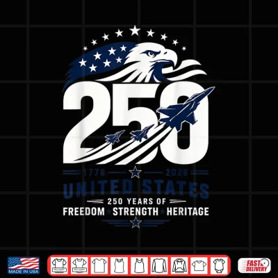 Design Patriotic Eagle 250th Anniversary USA 250 Years 4th of July Shirt