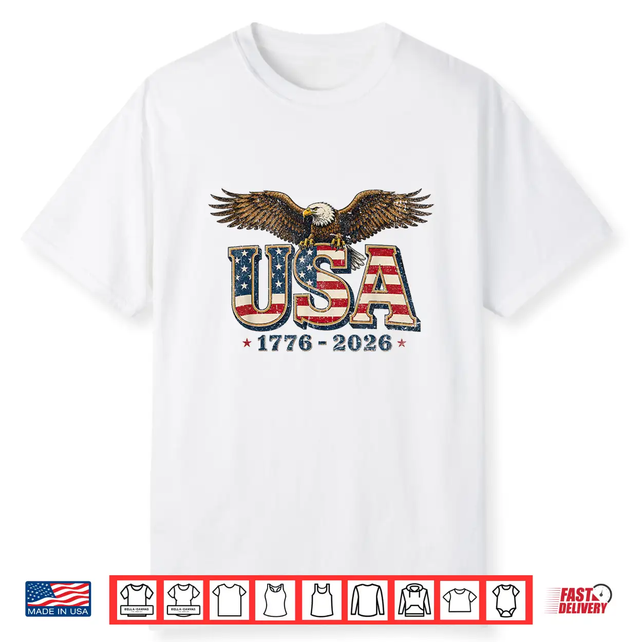 Vintage Usa Shirts Men Women Kids Eagle 250 Years 1776 2026 Shirt Vintage Usa Shirts Men Women Kids Eagle 250 Years 1776 2026 Shirt