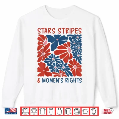 Sweatshirt Stars Stripes and Rights 4th of July Equal Rights Shirt