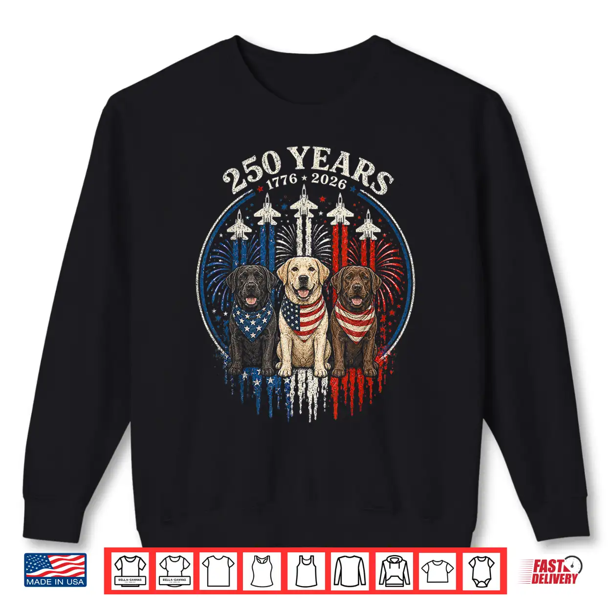250 Years America Labrador Retriever Usa Freedom 4Th Of July Shirt 250 Years America Labrador Retriever Usa Freedom 4Th Of July Shirt