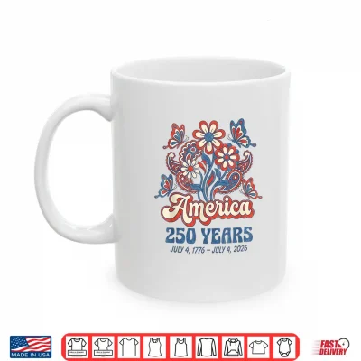 250 Anniversary Usa Merchandise Women Patriotic 4Th Of July Shirt 3 Mug 250 Anniversary USA Merchandise Women Patriotic 4th of July Shirt