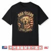 250Th Anniversary Usa 2026 American Flag Labrador Retriever Shirt