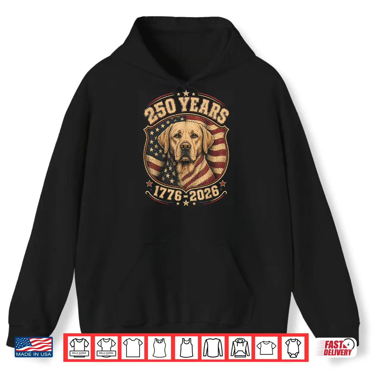 250Th Anniversary Usa 2026 American Flag Labrador Retriever Shirt 250Th Anniversary Usa 2026 American Flag Labrador Retriever Shirt