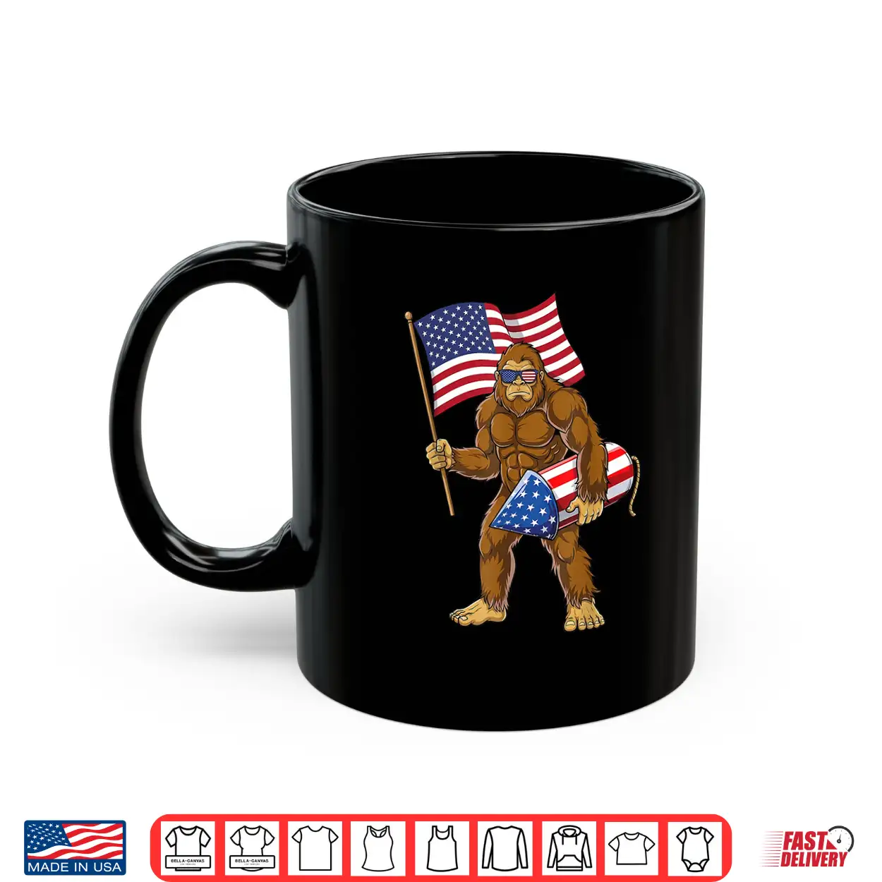 4Th Of July Bigfoot Sasquatch Fireworks America Patriotic Shirt 4Th Of July Bigfoot Sasquatch Fireworks America Patriotic Shirt