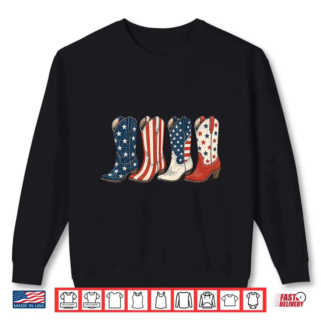 4Th Of July Patriotic Cowboy Boots Western Cowgirl American Shirt 4Th Of July Patriotic Cowboy Boots Western Cowgirl American Shirt