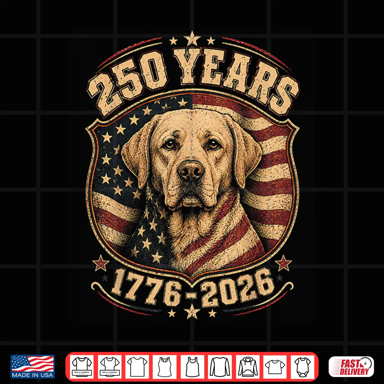 250Th Anniversary Usa 2026 American Flag Labrador Retriever Shirt 250Th Anniversary Usa 2026 American Flag Labrador Retriever Shirt