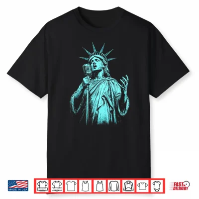 4Th Of July Statue Of Liberty Singer 1776 2026 Shirt
