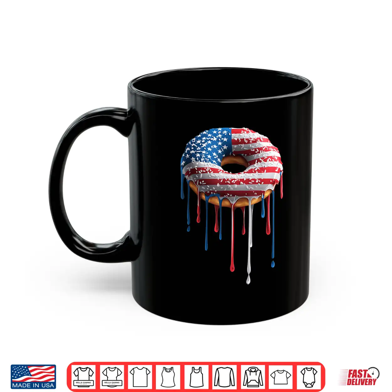 Donut Doughnut Sprinkles American Flag Usa Drip Graffiti Shirt Donut Doughnut Sprinkles American Flag Usa Drip Graffiti Shirt